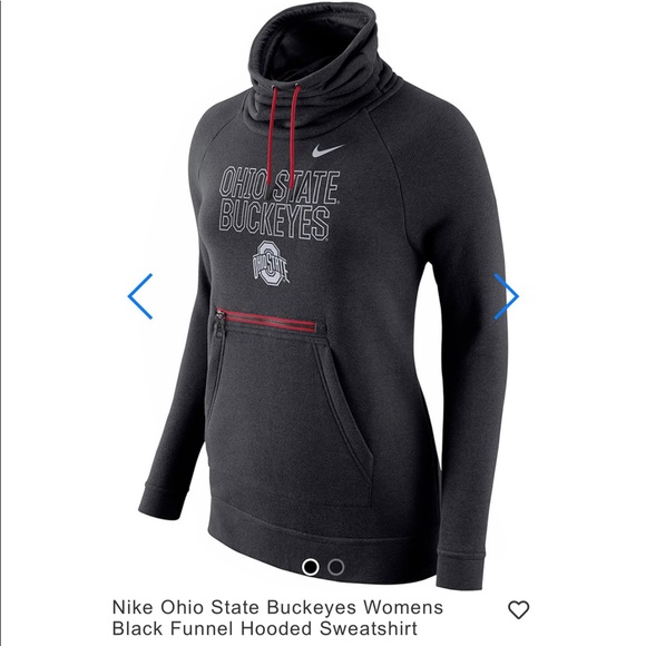 ohio state funnel neck hoodie